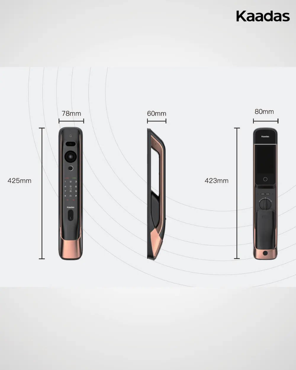 Kaadas K20 Pro Max Mortise Digital Door Lock - Image 7