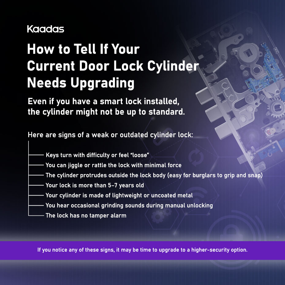 How to tell if your current Door Lock Cylinder Needs Upgrading | KAADAS